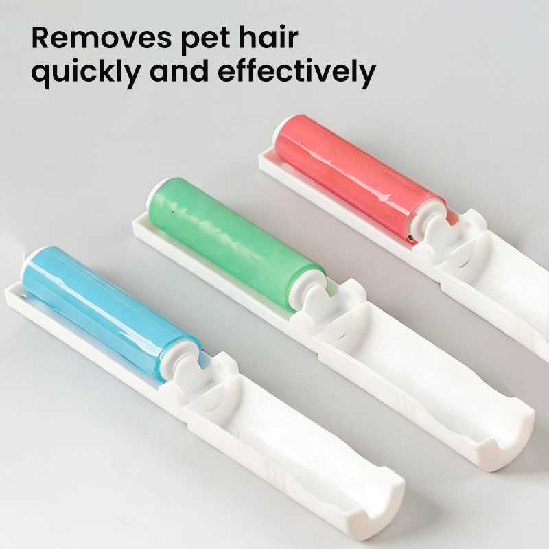 Reusable Pet Hair Remover Roller – Washable Lint Cleaner for Clothes & Furniture